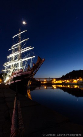 Gwénaël Courtin Photographe - Le Belem au port du Leguer à Plérin